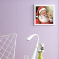 thumbnail image 3 of 5D DIY diamante pintura completo taladro redondo Papá Noel decoración de pared arte de diamantes de imitación FLhrweasw Nuevo, 3 of 9