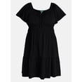 thumbnail image 2 of Terra & Sky Women's Plus Tiered Mini Dress, Sizes 0X-5X, 2 of 5