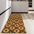 thumbnail image 4 of Black Leopard Sunflower Pattern Kitchen Rug Mat,Kitchen Runner Rugs Non Skid Washable,Decorative Kitchen Floor Mats for Kitchen,Sink,Laundry,17"X47", 4 of 5