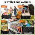 thumbnail image 3 of Folding Wagon with Big Wheels for Easy Transport, 450LB Capacity Collapsible Cart for Beach, Garden, and Outdoor Activities，Black, 3 of 10