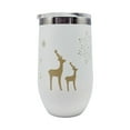 thumbnail image 1 of Holiday Time 16oz Double Wall Tumbler White, 1 of 2
