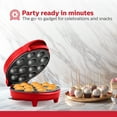 thumbnail image 2 of Holstein Housewares 12-Count Cakepop Maker, with Non-Stick Plates & Indicator Lights – Bakes 12 Sweet or Savory Pops Fast, Perfect for Birthday Treats & Holiday Party Snacks, Red, 2 of 9