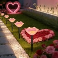 thumbnail image 4 of Solar Valentine's Day Lights Outdoor, 5-in-1 LED String Lights with Solar Panel, IP55 Waterproof Garden Patio Decoration for Holiday, Auto On/Off, Easy to Install, 4 of 6