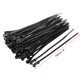thumbnail image 2 of Correas de cable ajustables Uxcell de 6 pulgadas, correa de alambre de nylon negra, 50 piezas, 2 of 5