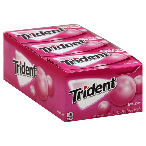 Mondelez Trident Gum, 15 ea