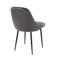 thumbnail image 3 of LumiSource Marcel Dining Chairs, Gray/Black, Set Of 2 Chairs, 3 of 8