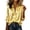 Yellow, variant on AKOEE Satin Button Down Shirts Women Striped Long Sleeve Dressy Blouses S-3XL Collared Business Casual Tops (2XL, Beige)