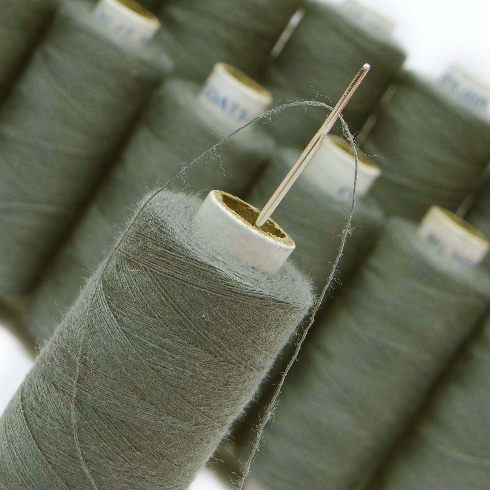 Silver Grey Sewing Thread - All Purpose Polyester Spun Cones Spool —