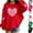 Red, variant on ATOGUTA Valentine's Day Crewneck Sweatshirts Girl Cute Fleece Lined Crewneck Sweatshirts Pullover Tops Size 1T-13, Gray