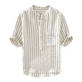 thumbnail image 4 of IWRICH Men's Short Sleeve Casual Button down Shirts Summer Untucked Dress Shirts with Pocket White XL, 4 of 4