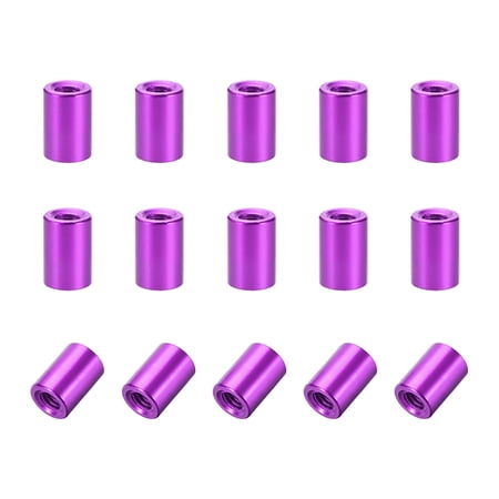 15Pcs M3x8mm Round Aluminum Standoff Column Spacer Female Purple for FPV Quadcopter RC Multirotors Parts DIY
