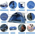 thumbnail image 6 of 3 Person Tents for Camping - KANCOKIT Outdoor Waterproof Dome Family Tents with Removable Rainfly, Breathable with 2 Doors & 2 Large Mesh Windows - Easy Set Up for Backpacking, Hiking, Travelling, 6 of 7