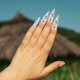 thumbnail image 4 of 10 uñas postizas con forma de rosa para manicura casera, uñas postizas de gel transparente, uñas postizas de cobertura completa, uñas adhesivas para mujeres y niñas., 4 of 7