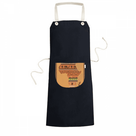 

African Continent Name Landscape Map Apron Bib Sarong Cooking Baking Kitchen Pocket Pinafore