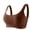 Coffee, variant on Sports Jelly Bras for Women Stepped Buckle Anti Sag Gel Shaping Large Bust Minimizer Underwear Strapless Bra