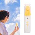 thumbnail image 4 of Handheld Misting Fan, Portable USB Rechargeable Small Pocket Fan, 2 Speed Rechargeable Cooling Fan for  Travel, 4 of 8