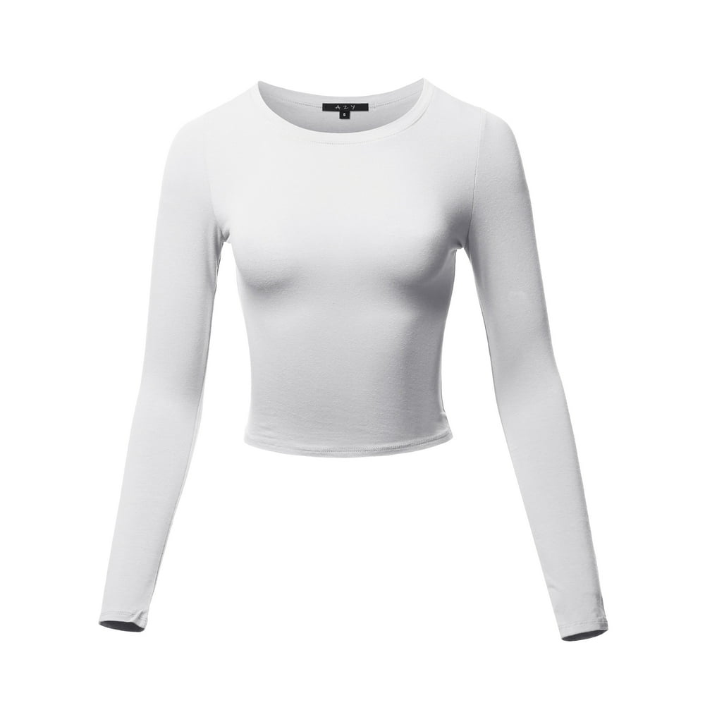 crew neck white top