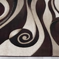thumbnail image 4 of Allstar Burgundy Woven Hand Carved Floral Spiral Design Area Rug (7' 9" x 10' 5"), 4 of 7