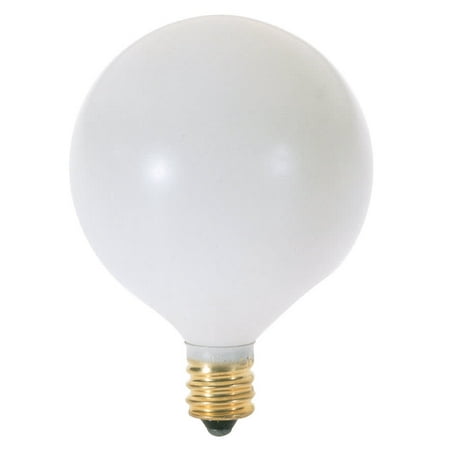 

Satco Lighting S3753-Single 25 Watt Dimmable Candelabra (E12) Incandescent Bulb - White