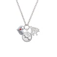 thumbnail image 2 of Delight Jewelry Silvertone Naughty or Nice Heart with Crystals Let Things Go Fall Zoey Charm Necklace, 28", 2 of 4