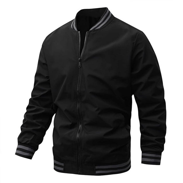 SHIXIAOO Men's Jacket Lightweight Casual Spring Fall Windbreaker Zip Up Coat with Pocket Mend Coat Coats for Men with Hood plus Size Snowmobile Jackets Light Weather Jacket Mens Puffy Jacket Mens