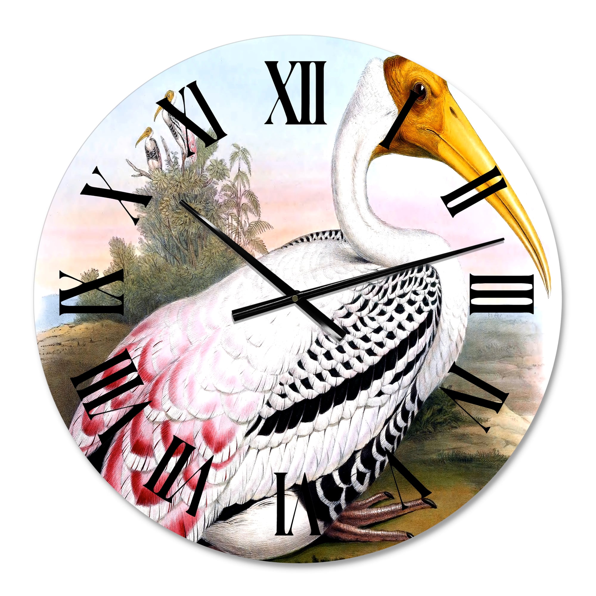 Designart 1 in Quartz Farmhouse Wall Clock