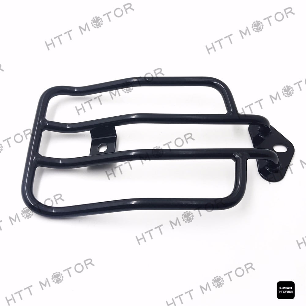 Black Solo Seat Luggage Rack For Harley Davidson Sportster XL 883 1200 2004-2015