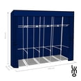thumbnail image 2 of Armario Grande Closet Reforzado Portatil LUMO 205cm Organizador azul MEDIANO, 2 of 7