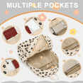 thumbnail image 4 of 3pcs Backpack with Insulated Lunch Box, Lightweight Corduroy Schoolbag Set, Pencil Pouch, 4 of 6