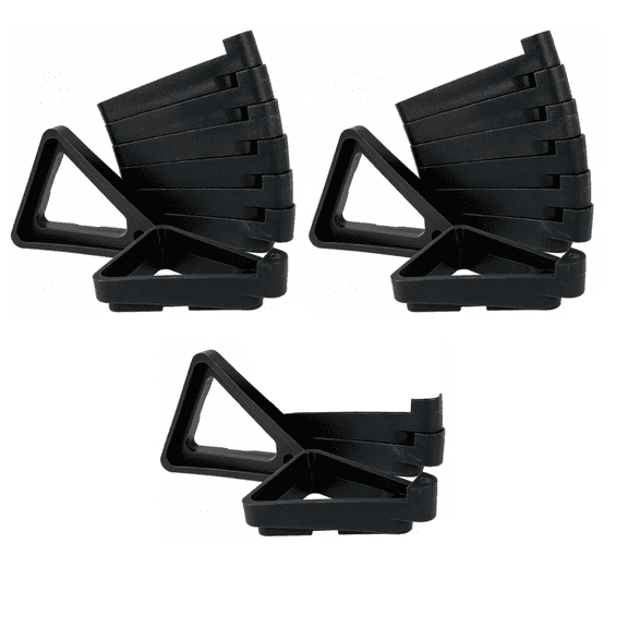 Plastic Plant Pot Feet for Outdoor Planters Easy to Clean & Durable, Supports Potted Plant Stand, Black, 20 Pcs