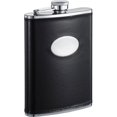 thumbnail image 1 of Frank Black Leather Liquor Flask - 8 oz, 1 of 1