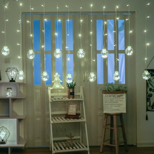 Led Christmas Hanging Lanterns Xmas Decorative Lights Bulbs And Remote For Windows Pathway Bedroom Decoration Decor 6 Colors Walmart Com Walmart Com