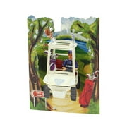 SANTORO 3D Swing Greeting Card, Golf Buggy