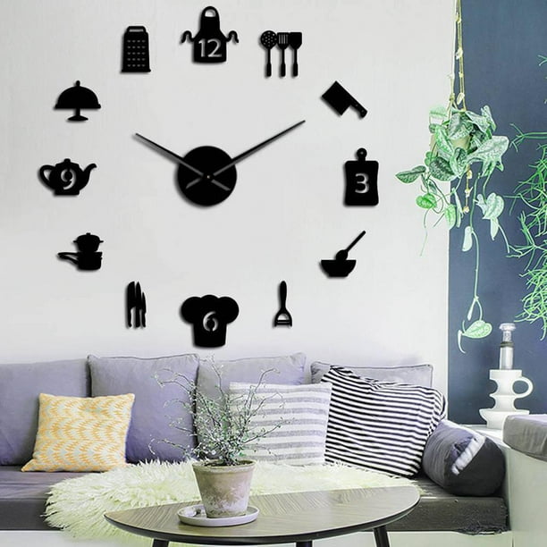 Reloj de pared adhesivo grande hotsell
