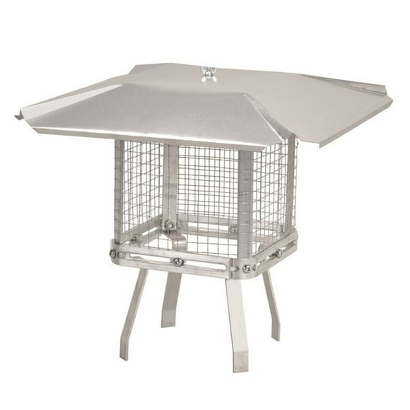 Chimney Cap - Adjustable from 6" - 12" + Aluminum