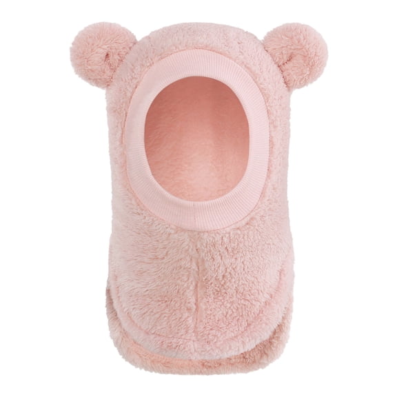 Wxirdrow Baby Beanie Cute Toddler Winter Hat /Winter Baby Warmth Adding CuteEared Hooded Windproof Hat Scarf Cap Pink,6-36 Months