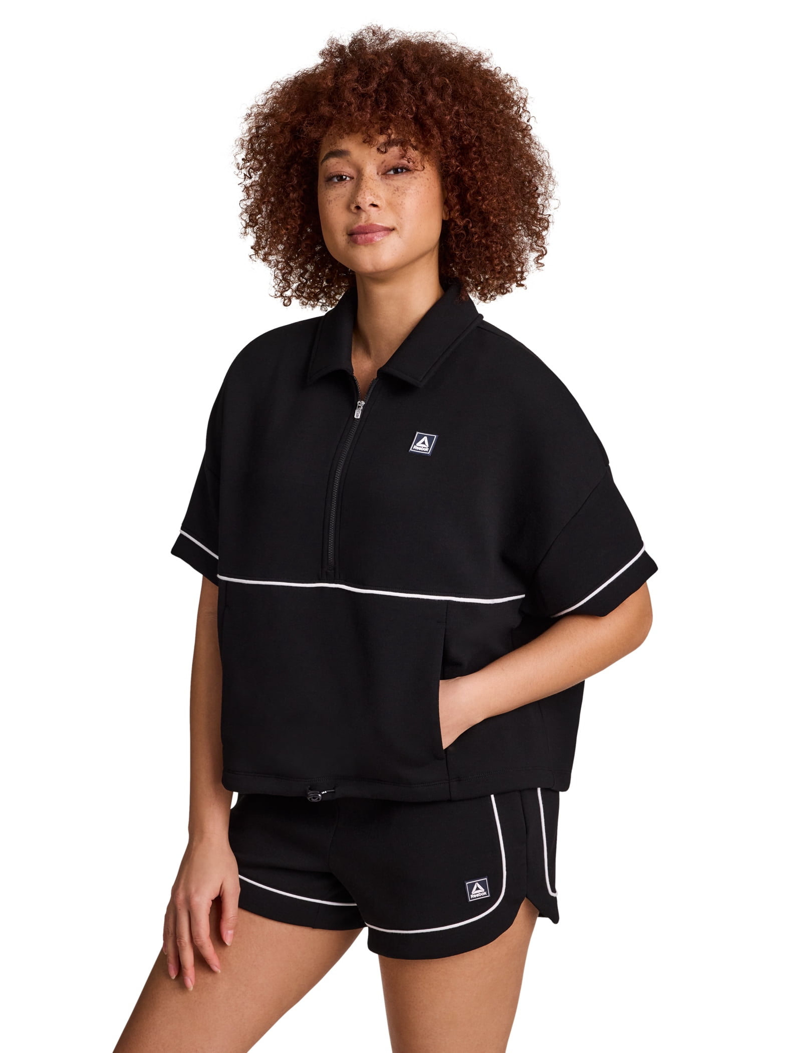Reebok Women's and Women's Plus Team Player Short Sleeve Oversize Pullover, Sizes XS-4X