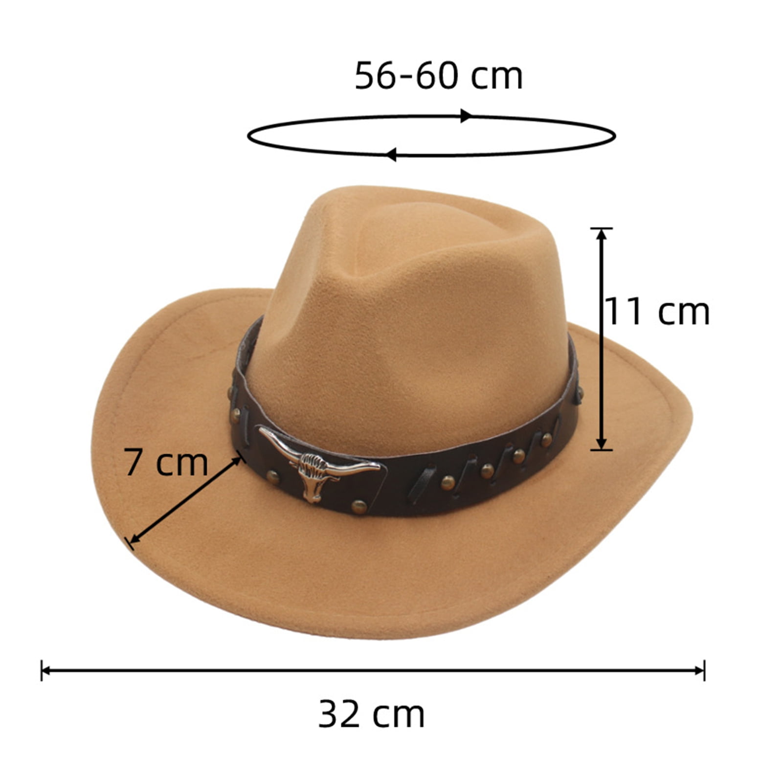 Miaelle Handmade Cowboy Hat Wide Brim Hat With Ethnic Belt For Women Men  Dress Up Party Unisex Cowgirl Hat For Camping Country Hats For Men