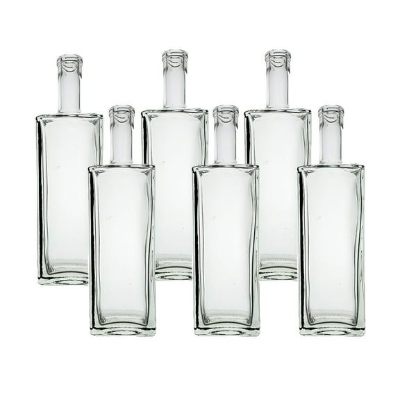 Liberty Flint Bar Top Spirit Bottles - Pack of Six Bottles