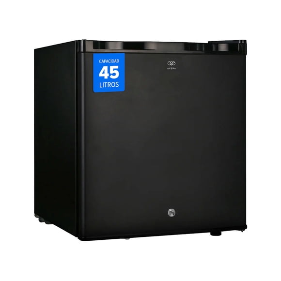 Frigobar Mini Negro 1.6 Pies 45 L Con Llave Avera FB01