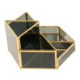 thumbnail image 1 of Organizador de maquillaje creativo - Caja organizadora de almacenamiento - Organizador de mesa - Vitrina Titular Negro A, 1 of 9