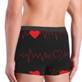 thumbnail image 5 of Kll Cardiogram And Heart Men'S Cotton Boxer Briefs Underwear-Xx-Large, 5 of 9