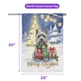 thumbnail image 5 of Merry Christmas Cairn Terrier Snowy Winter with Gifts Tree Decorations House Flag 28x40in Double Sided Cairns Dog Lover Outdoor Decor - 12020, 5 of 5