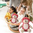 thumbnail image 3 of Jouet Mignon Ours Rouge de l'Année 2025 en Chine, Poupée Rayée Douce et Mignonne, Jouet Animal Lapin Doux et Confortable, Jouet Lapin Confortable et Doux, 3 of 8