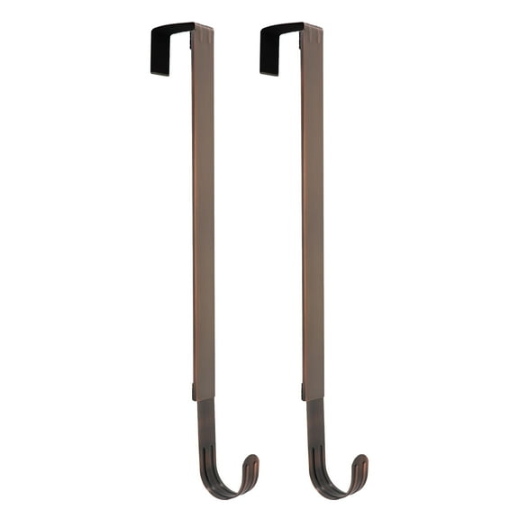 Haute Decor Adjustable Metal Wreath Hanger, Oil-Rubbed Bronze 2-PACK