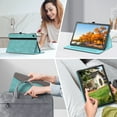 thumbnail image 5 of Fintie Case for Samsung Galaxy Tab A9+ / Tab A9 Plus 11 inch 2023 Model (SM-X210/X216/X218), Multi-Angle Viewing Smart Stand Back Cover with Pocket Auto Wake/Sleep, Turquoise, 5 of 10