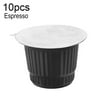 DOPI 1/10Pcs Mandheling Columbia Espresso Sugarless Coffee Capsule Bean for Nespresso (2 Pack)