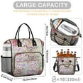 thumbnail image 5 of OBREWU Pioneer Flower Womens Lunch Box for Work,Insulated Large Pioneer Flower Lunch Bag for Women,Loncheras Para Mujer,Leakproof Adult Lunch Bag for Work,Beach,Travel,Picnic,Camping, 5 of 7