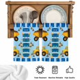 thumbnail image 5 of Yellow Truck Kitchen Towels Set of 2, Stars Navy Blue Checkered Modern Farmhouse Art Absorbent Dish Towels for Kitchen, Microfiber Hand Towel, Quick Drying Tea Towel for Cleaning Dishcloths, 5 of 7