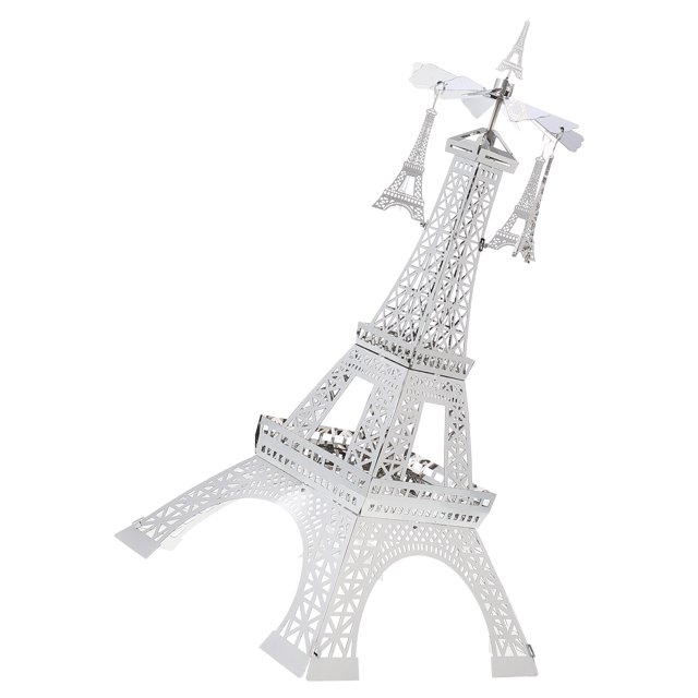 OUNONA 1Ud De Metal Giratorio Con Torre Eiffel Para Cena Y